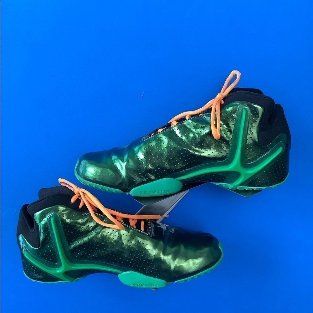 Nike Mens Basketball Shoes Zoom Hyperflight Green 599503-300 2013 Mid Top 10.5